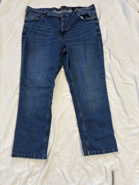 TPJ The Perfect Jean Thick Stretch Jeans Dark Blue Men's Size 46x32 Straight Leg